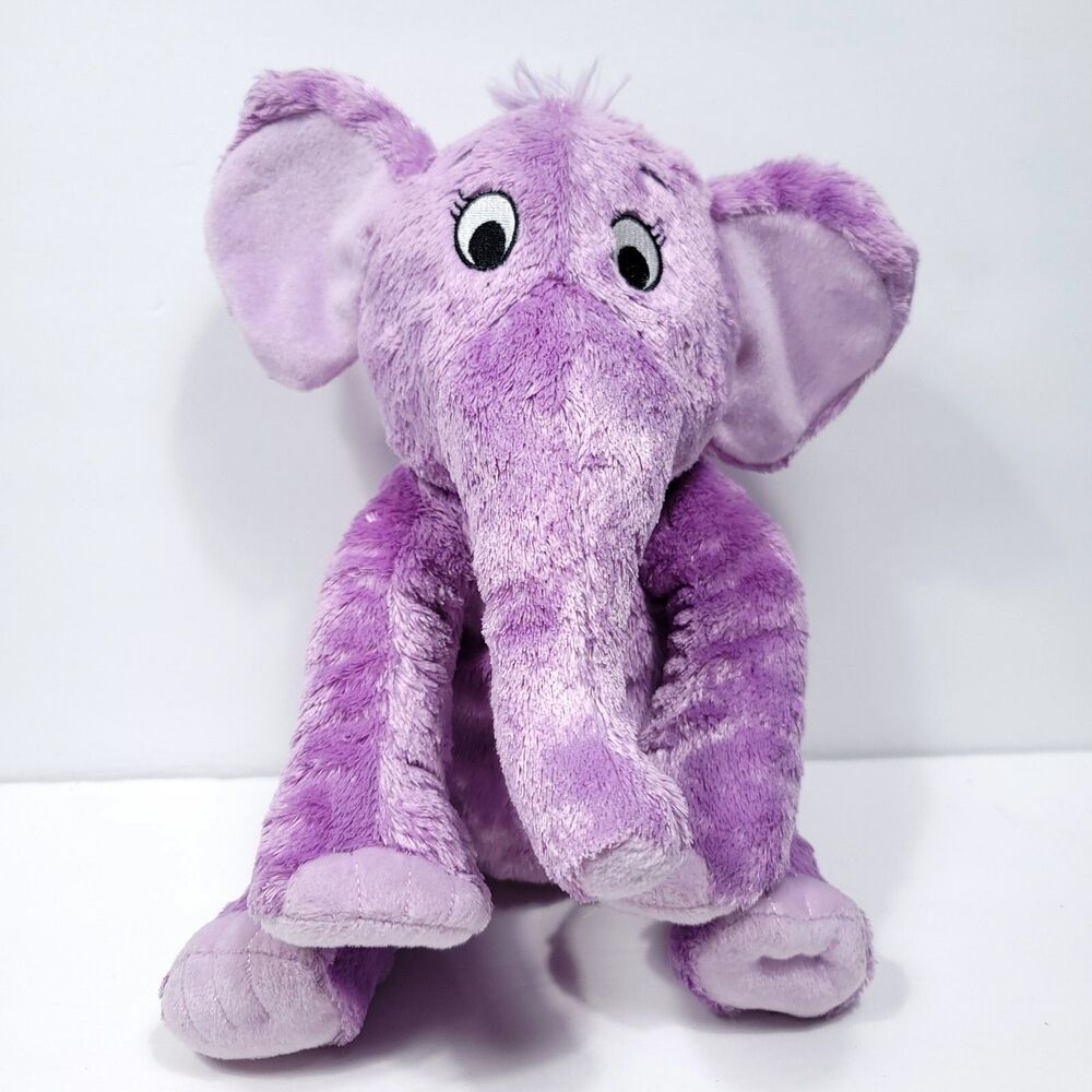 Kohls Cares Kids Dr Seuss The Nose Book Purple Plush Elephant Stuffed Animal 10"
